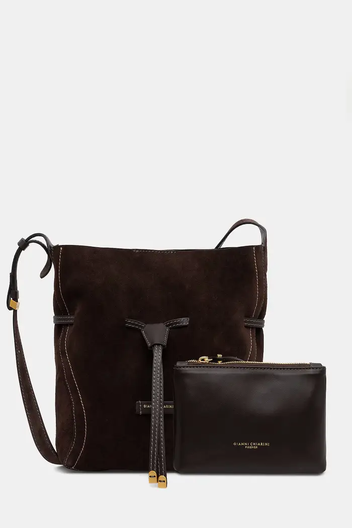 Gianni Chiarini borsa da donna in camoscio SIENNA Marrone