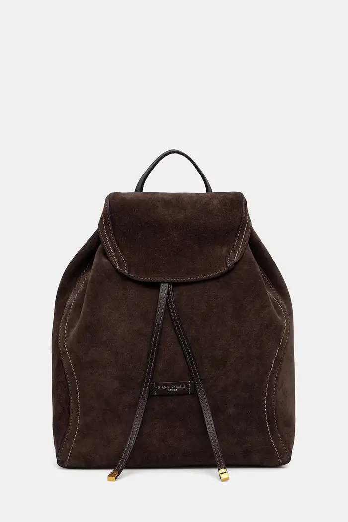 Gianni Chiarini zaino da donna in camoscio VIOLETTE Marrone