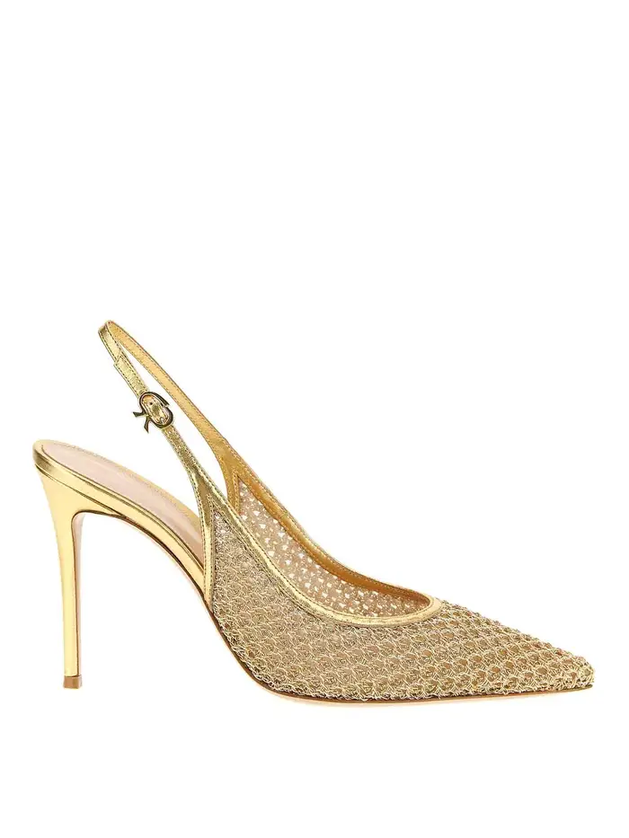 Gianvito Rossi Nikki Slingback Oro