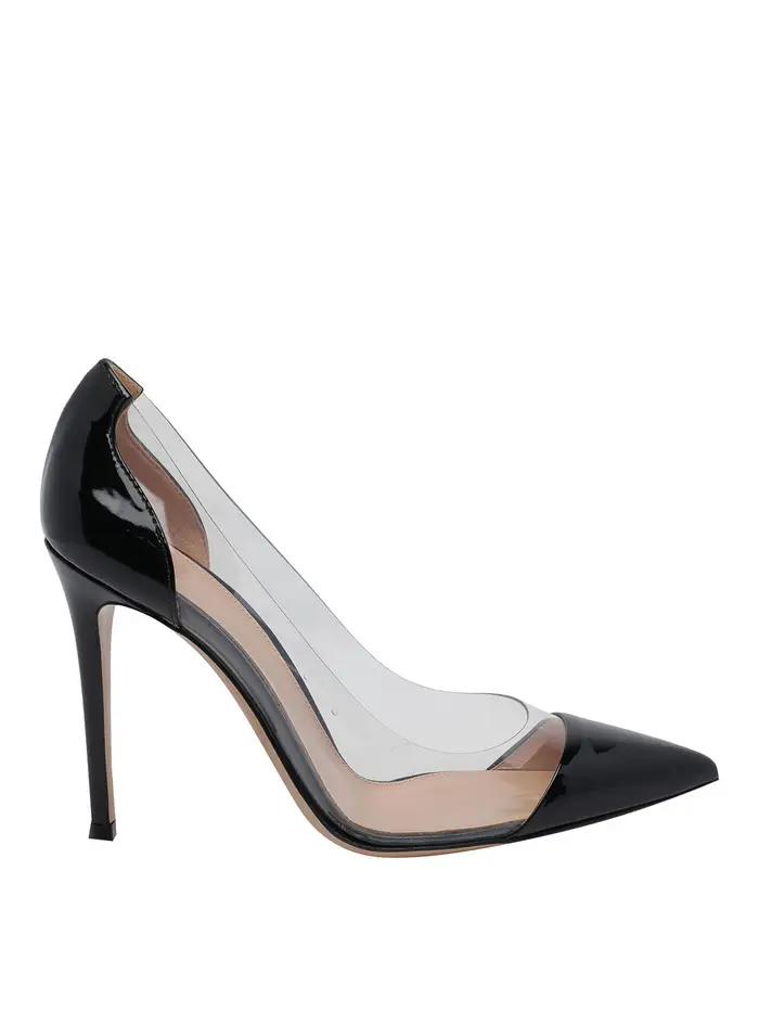 Gianvito Rossi Pompe in plexi Nero