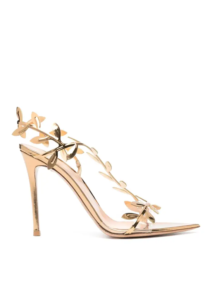 Gianvito Rossi Sandali con tacco Flavia Oro