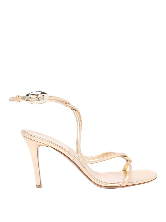 Gianvito Rossi Sandali Décolleté mamba neri Oro