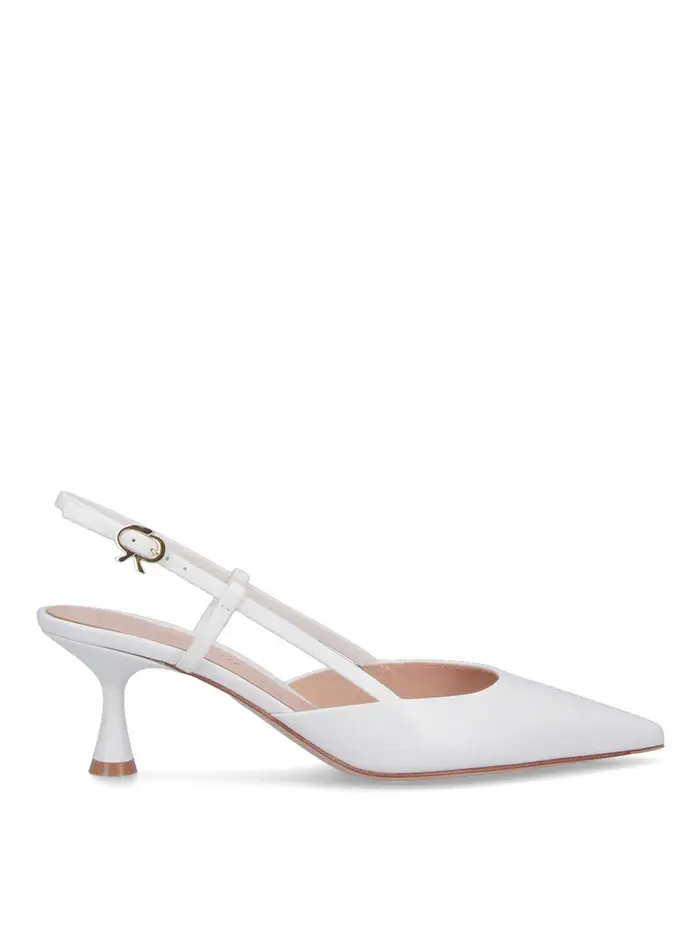 Gianvito Rossi Slingback dcollet Bianco