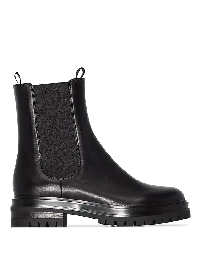 Gianvito Rossi Stivaletti in pelle Nero