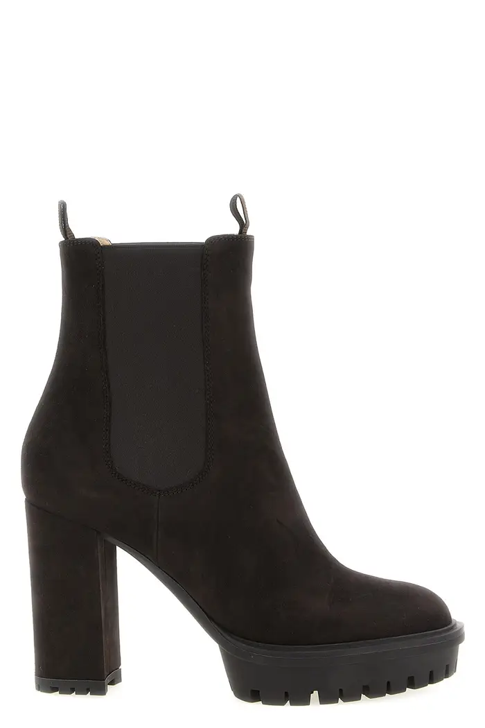 GIANVITO ROSSI Stivaletto Barry Marrone