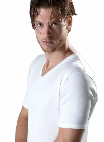 Gicipi Maglia intima uomo scollo a v filo di scozia 261 Bianco tg 8