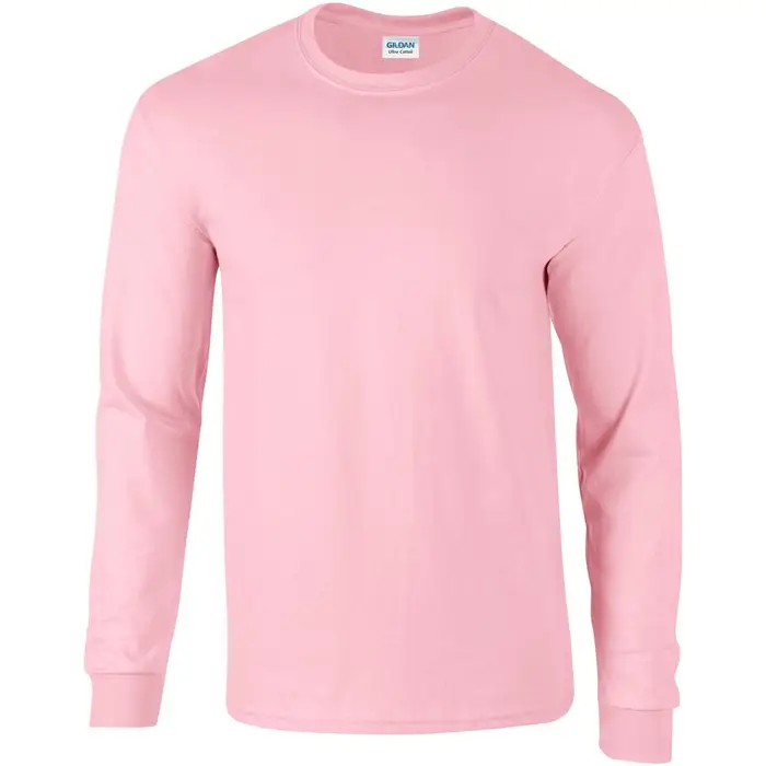 Gildan T-shirts a maniche lunghe Ultra Rosso