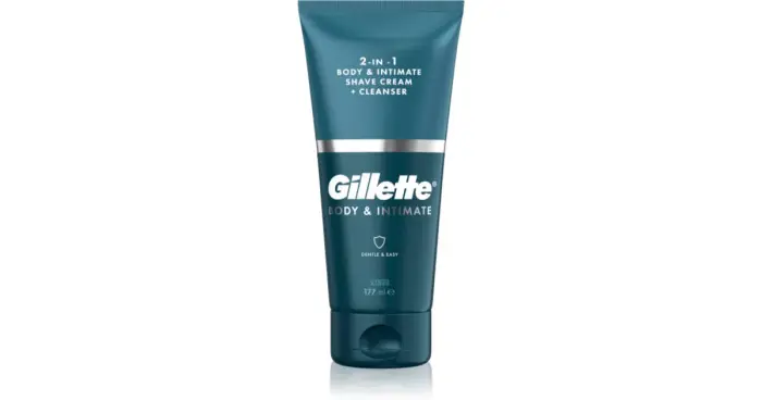 Gillett 2In1 Crema Prodotto Per La Depilazione Corpo E Intimo Dell Olio Con Emulsione Detergente Per Uomo 150 Ml