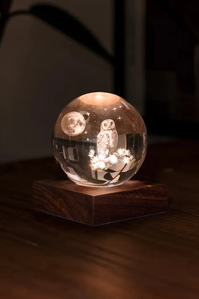 lampada led wireless Amber Crystal Light Multicolore miniatura 3