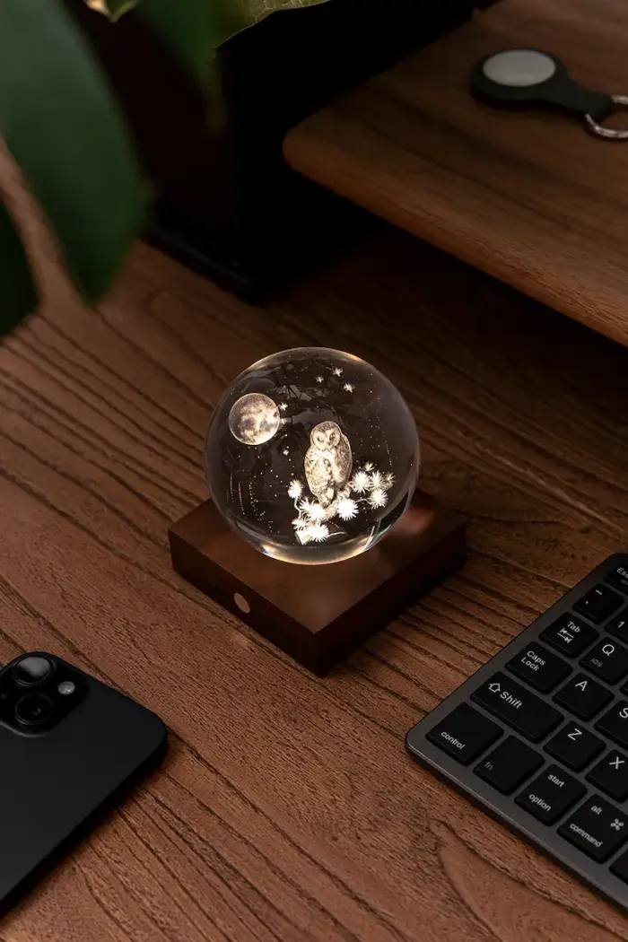 lampada led wireless Amber Crystal Light Multicolore miniatura 4