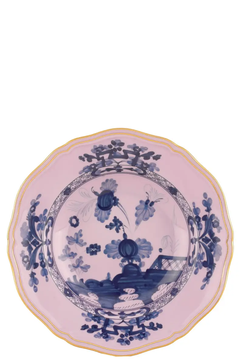 GINORI 1735 Piatto Fondo Oriente Italiano ⌀ 24 Cm Rosa