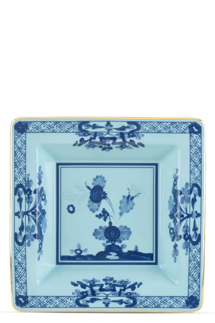 GINORI 1735 Svuotatasche Quadrato Oriente Italiano 18 Cm Azzurro