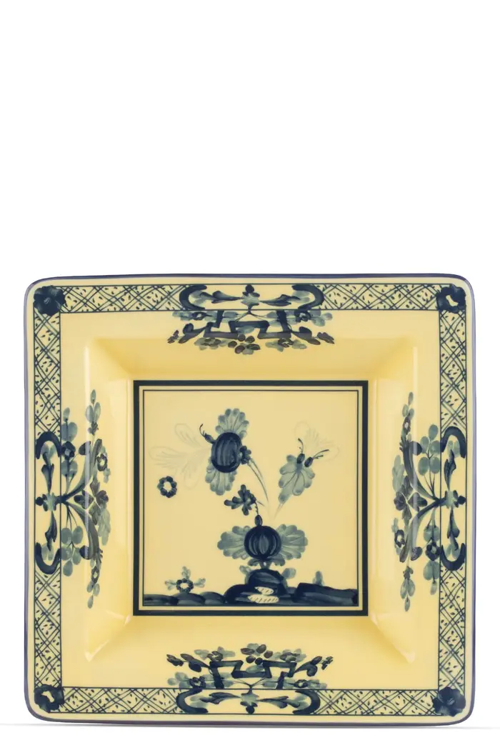 GINORI 1735 Svuotatasche Quadrato Oriente Italiano 18 Cm Giallo