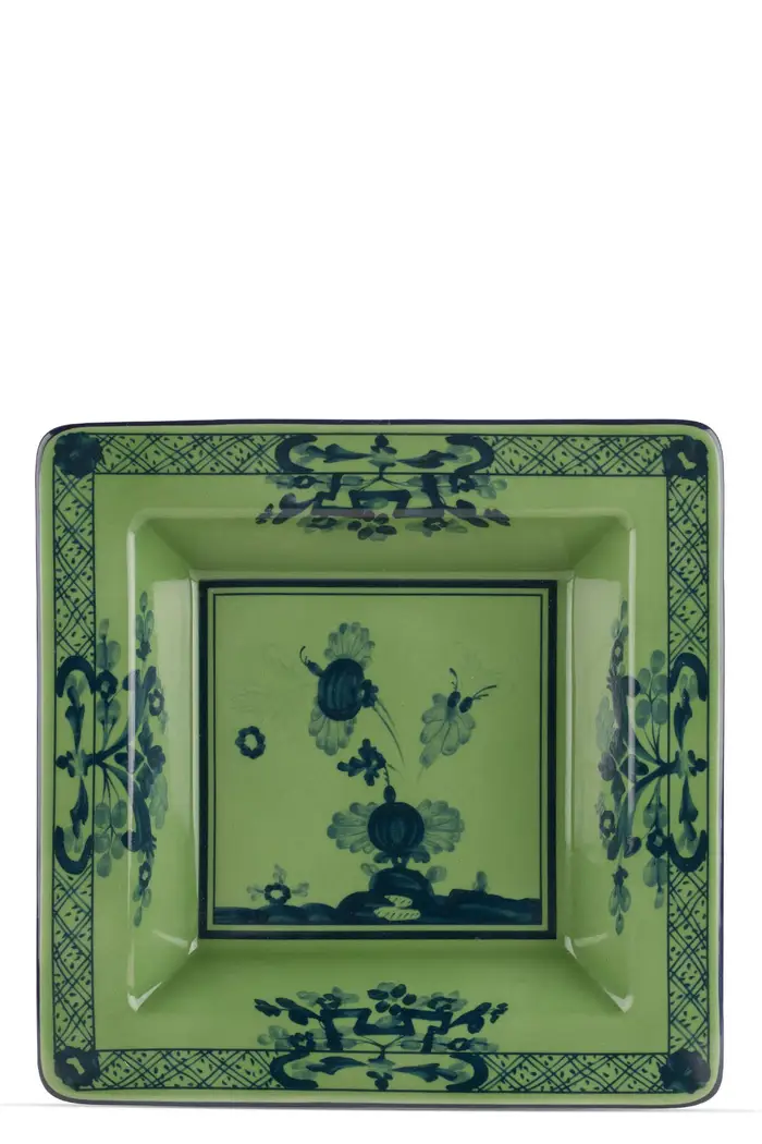 GINORI 1735 Svuotatasche Quadrato Oriente Italiano 18 Cm Verde