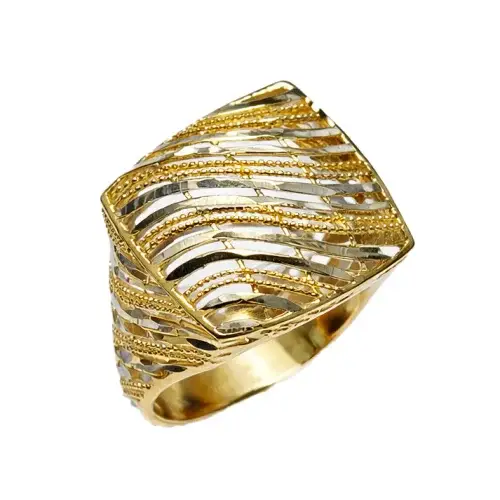Gioielleria Lucchese Oro Anello Donna Oro Bianco Giallo GL102431