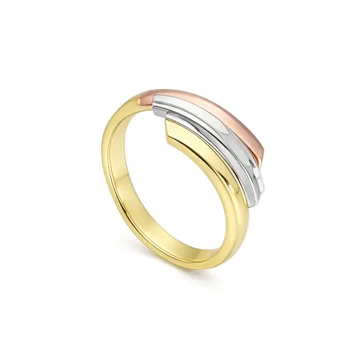 Gioielleria Lucchese Oro Anello Donna Oro Bianco Giallo Rosa GL102425