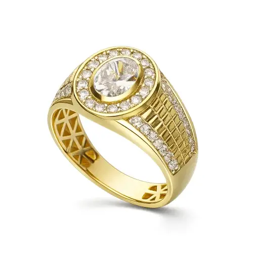 Gioielleria Lucchese Oro Anello Uomo Oro Giallo GL102452
