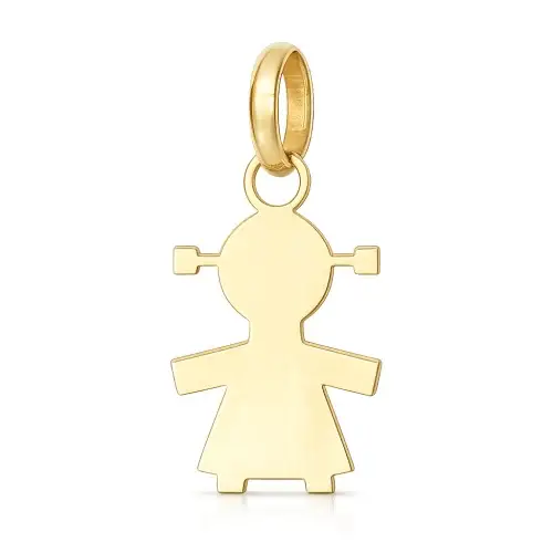 Gioielleria Lucchese Oro Ciondolo Bimba Oro Giallo GL102467