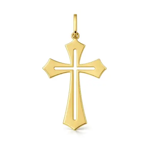 Ciondolo Croce Oro Giallo 18kt GL102557