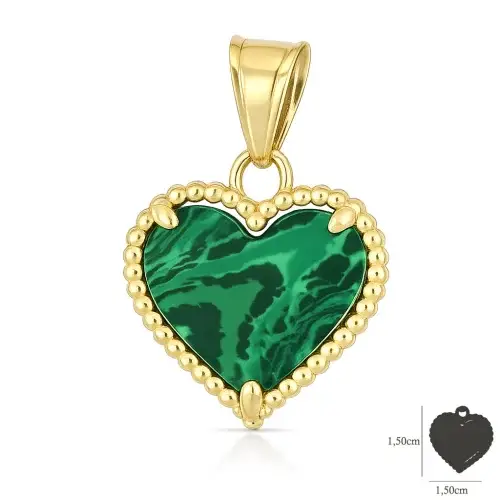 Ciondolo Cuore Oro Giallo 18kt GL102546