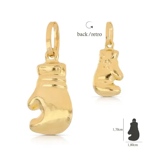 Ciondolo Guanto da Boxe Oro Giallo 18kt GL102533