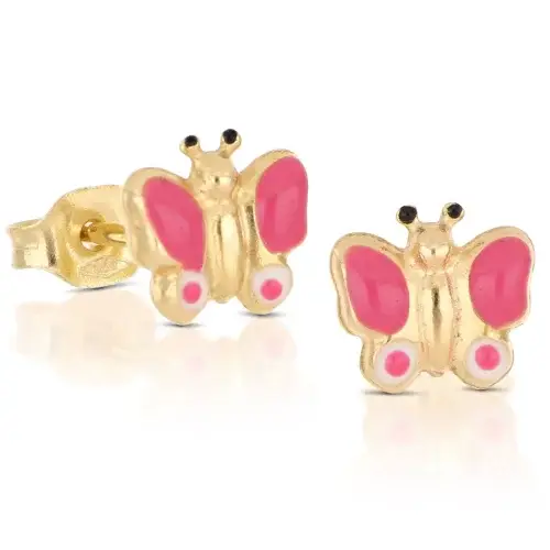 Orecchini Bambina Farfalla Oro Giallo 803321716621