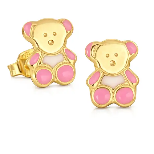 Gioielleria Lucchese Oro Orecchini Bambina Orsetti Oro Giallo 803321712438