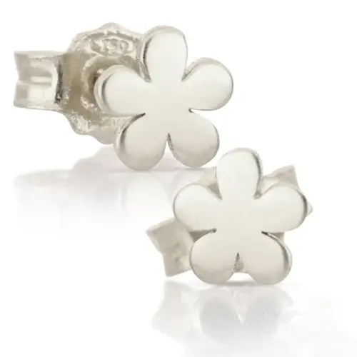 Orecchini Fiore Oro Bianco 18 kt GL102538