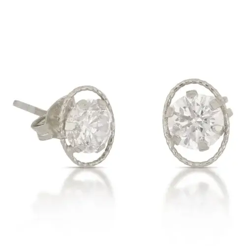 Orecchini Punto Luce Oro Bianco 803321715920
