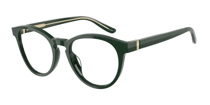 Giorgio Armani Donna AR7266U 6173 Montature da vista Acetato Verde Trasparente Pantos Normale
