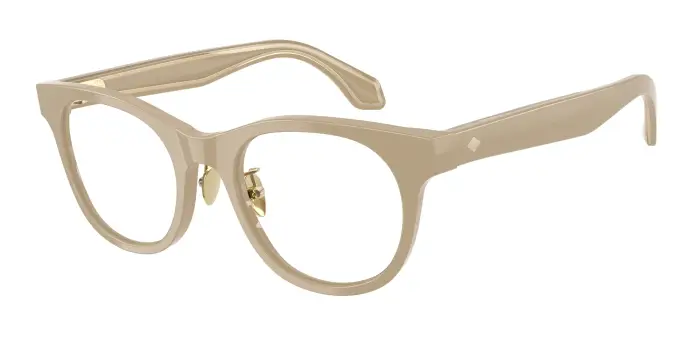 Giorgio Armani Donna AR7269 6161 Montature da vista Acetato Grigio Trasparente Rotonda Normale