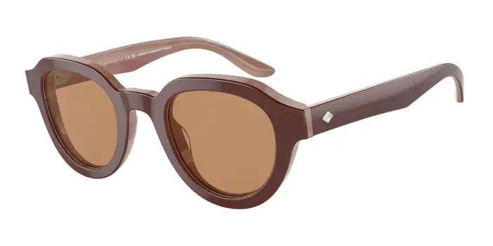 Giorgio Armani Donna AR8172U 596953 Occhiali da sole Acetato Beige Marrone Pantos