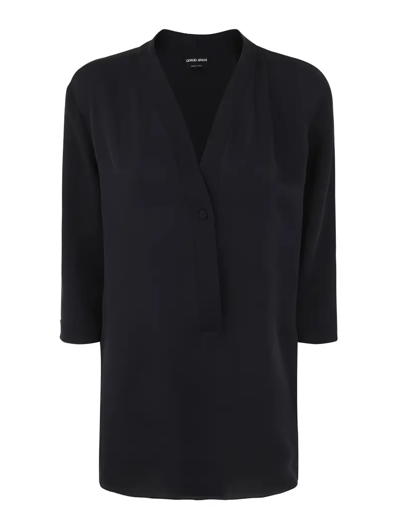 Giorgio Armani Maglia aperta Nero