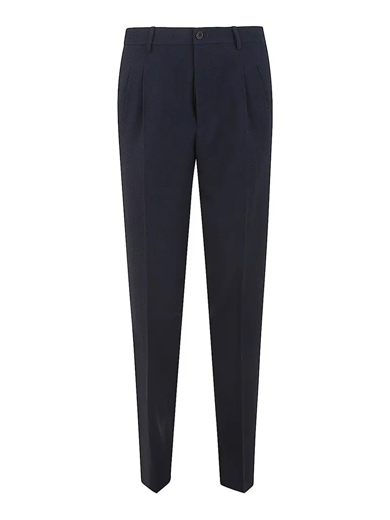 Giorgio Armani Pantaloni con due pences Blu