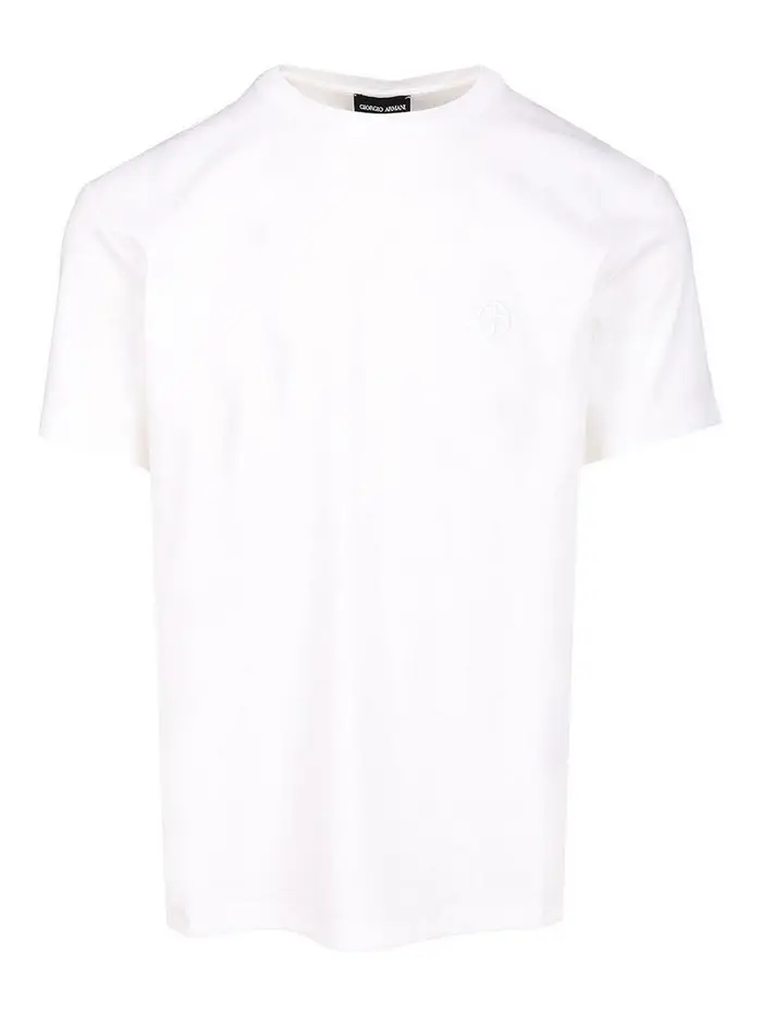 Giorgio Armani T-shirt di cotone Bianco