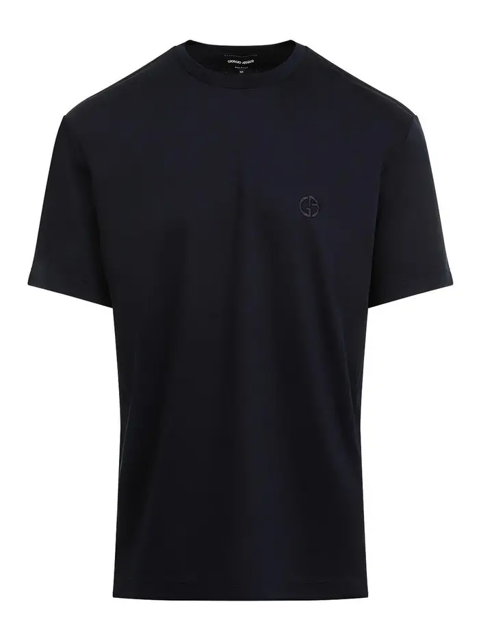 Giorgio Armani T-shirt di cotone Nero