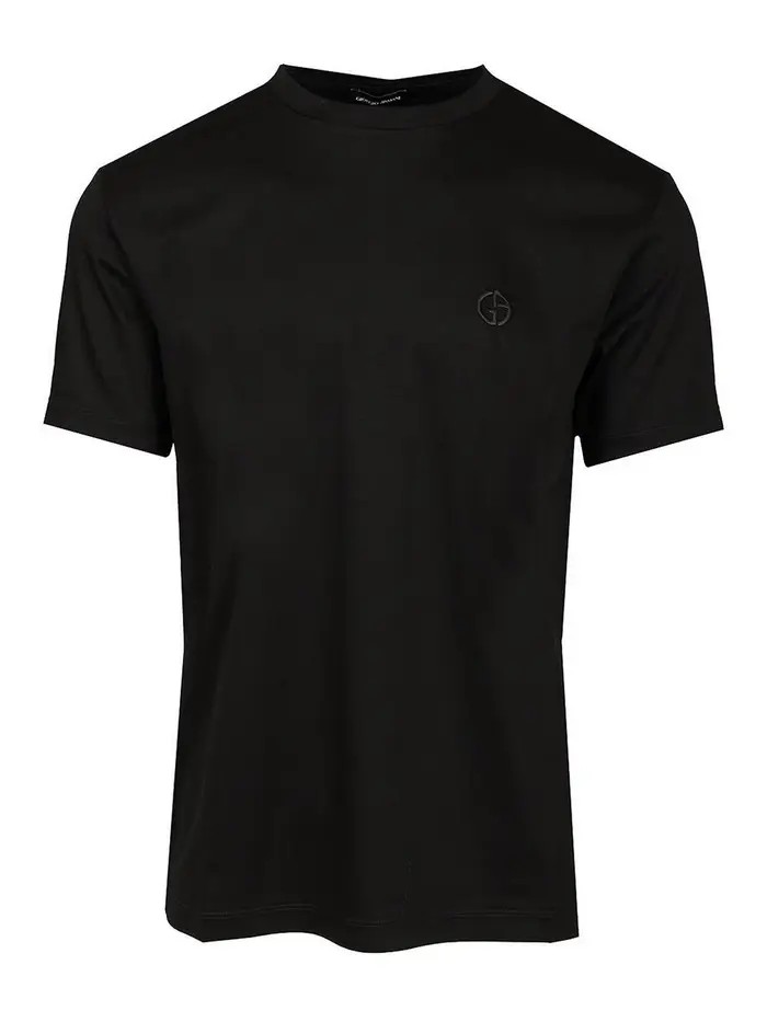 Giorgio Armani T-shirt di cotone Nero