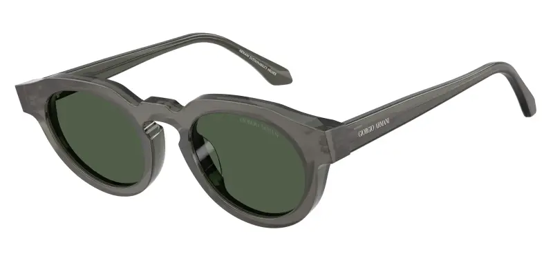 Giorgio Armani Unisex AR8255U 639671 Occhiali da sole Acetato Verde Verde Rotonda Normale