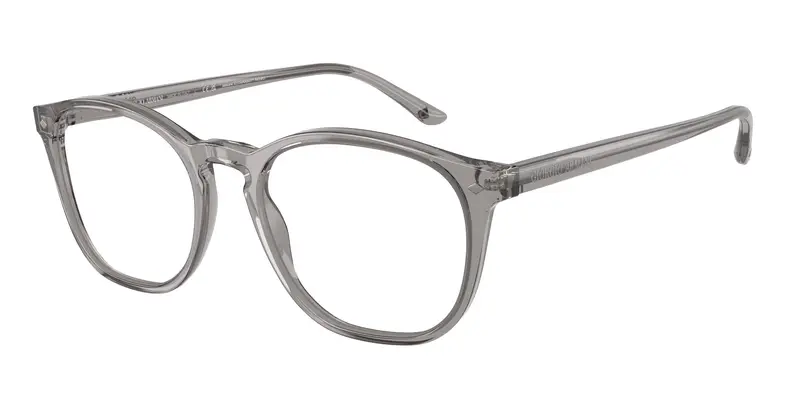 Giorgio Armani Uomo AR7074 6070 Montature da vista Acetato Grigio Trasparente Pantos Normale