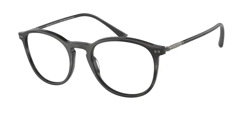 Giorgio Armani Uomo AR7125 5964 Montature da vista Acetato Grigio Trasparente Pantos Normale