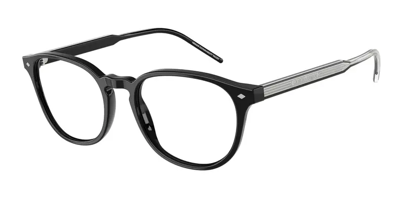 Giorgio Armani Uomo AR7259 5875 Montature da vista Acetato Nero Trasparente Pantos Normale