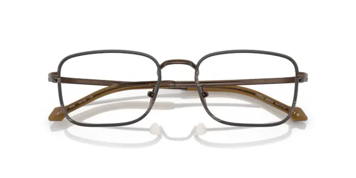 Giorgio Armani Uomo AR5152J 3006 Montature da vista Acciaio Bronzo Trasparente Squadrata Normale