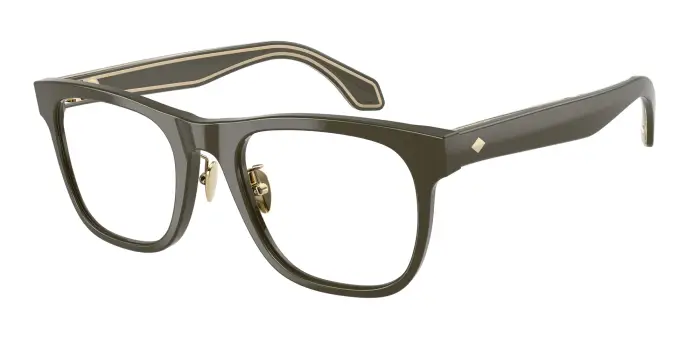 Giorgio Armani Uomo AR7268 6158 Montature da vista Acetato Verde Squadrata Normale