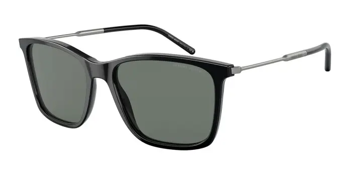 Giorgio Armani Uomo AR8176 501787 Occhiali da sole Metallo Nero Grigio Geometrica