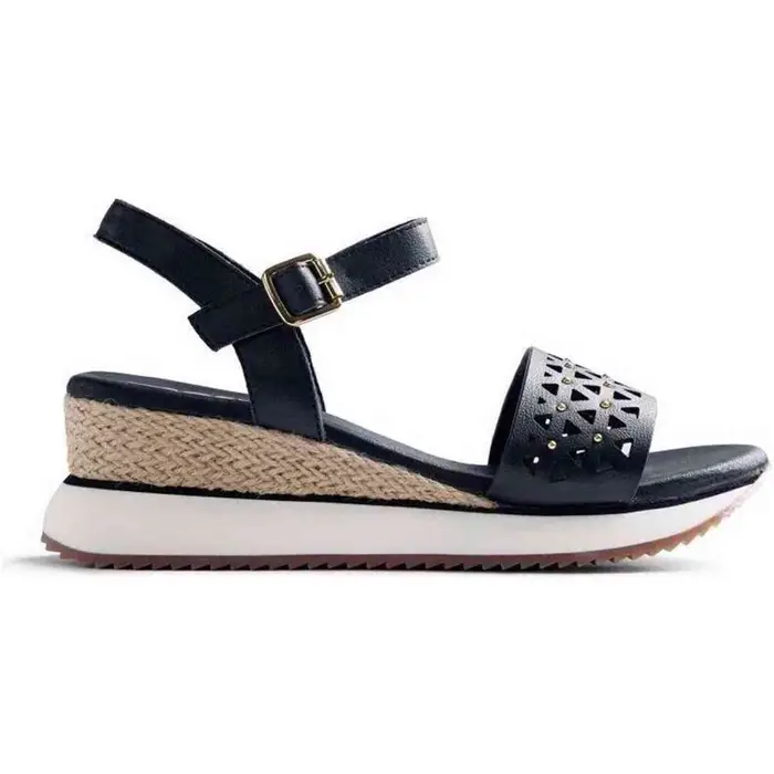 Sandali con zeppa Gioseppo Wete Nero