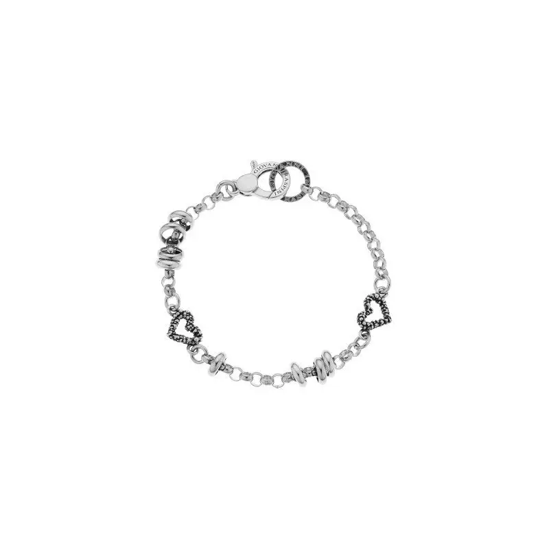 GIOVANNI RASPINI Bracciale 2 Cuori - Bracciale Argento