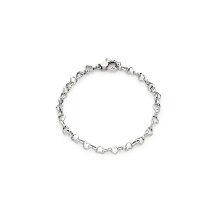 GIOVANNI RASPINI Bracciale Catena Cuori - Argento 925