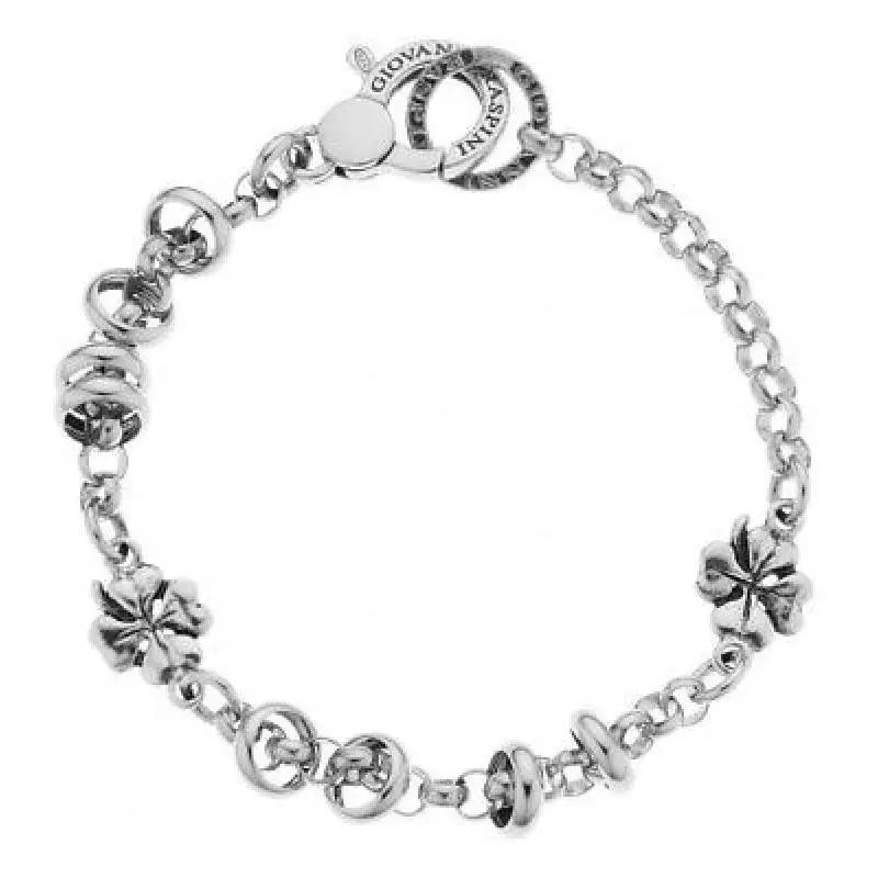 GIOVANNI RASPINI Bracciale Due Quadrifoglio - Argento