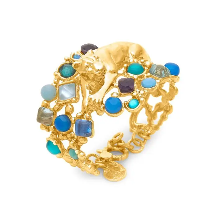 GIOVANNI RASPINI Bracciale Panthère Mirage Bleu