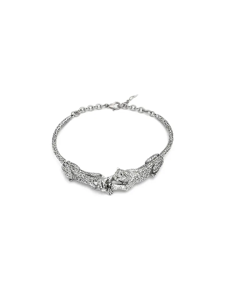 Giovanni Raspini Collana Leopardi in argento 925 12270